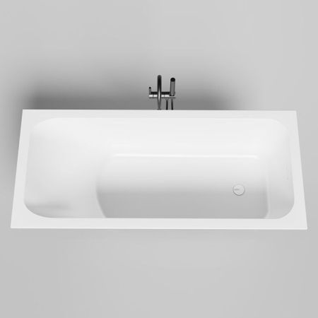 Ванна, Salini, Orlanda Kit, ширина, мм-1700, глубина, мм-750, высота, мм-590/610, водоизмещение (л)-275, тип установки-встраиваемый/пристенный, форма-прямоугольная, в комплекте-регулируемые ножки до 2 см, сифон, интегрированный слив-перелив, диаметр слива, артикул 102127M