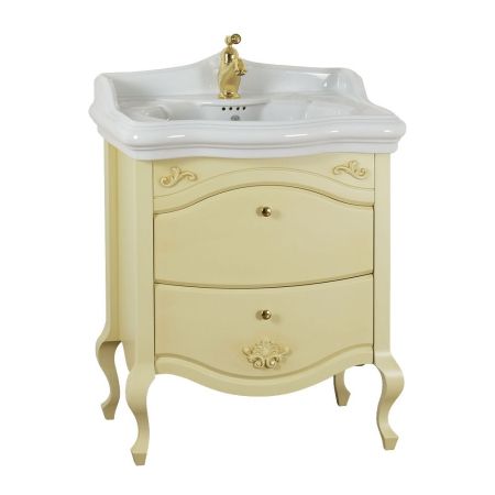 IMPERO База L68xH74xP51 см. для раковины 70 см, 2 выдвижных ящика, цвет: DECAPE SABBIA, артикул 25978