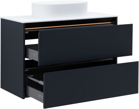 Тумба под раковину Allen Brau Activity 100 1.34006.AM антрацит матовый/черный браш, артикул 1.34006.AM