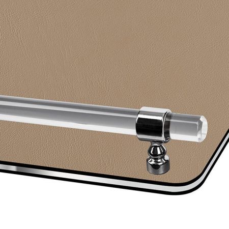 ADJ Поднос Asti, 45x30xH5 см., цвет: капучино/шоколад, фурнитура графит, артикул 4430A.04/06