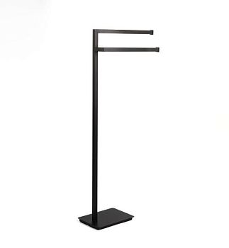 Stil Haus Urania, стойка: 2 полотенцедержателя, цвет черный матовый