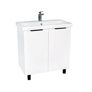 Тумба VIANT "Берлин" 2 ств белая 441х766х820 под раковину .S-UM-MOD80/1 (MODUO 80) (VBER80MDBEL-T2ST)