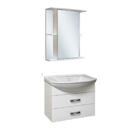 Зеркальный шкаф Runo Мадрид 60 4620750020231 с подсветкой Белый, артикул 4620750020231