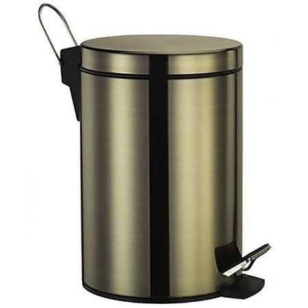 Ведро для мусора WasserKRAFT Exter K-645 5 л Светлая бронза Ведро для мусора WasserKRAFT Exter K-645 5 л Светлая бронза