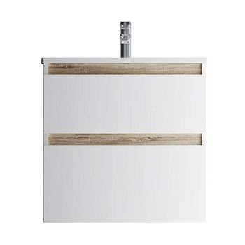 M85AFHX0652WG X-Joy, База под раковину, подвесная, 65 см, 2 ящика, белый глянец