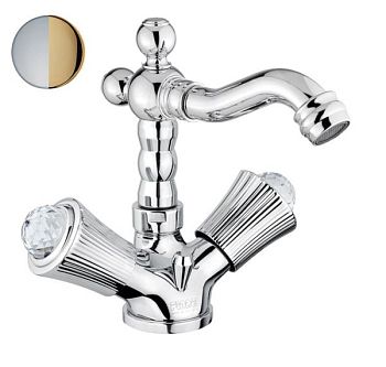 Смеситель для биде Fiore VENERE SKY (SWAROVSKI®) 13ZZ0635, хром/золото