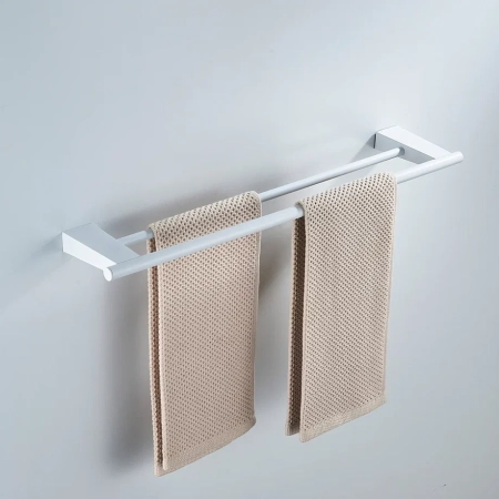 Полотенцедержатель двойной Shevanik SG5727C, белый, артикул SG5727C