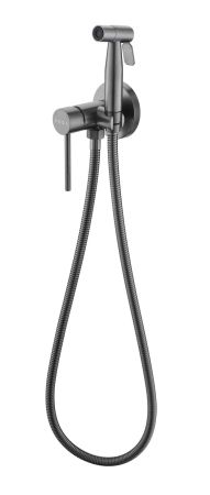 Смеситель Vessel скрытого монтажа с гигиеническим душем,темно-серый, артикул: VSL01GM, VODA, артикул VSL01GM