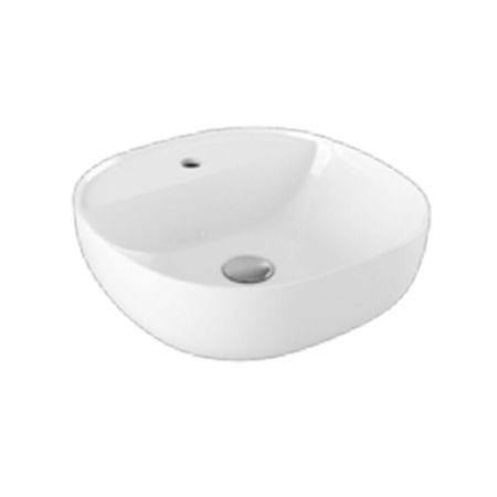 AZZURRA ELEGANCE SOFT раковина накладная 45х45х115см с 1 отв. под смеситель , цвет белый, артикул ELLA045450ZMBI/(ZIP45M bi)*0