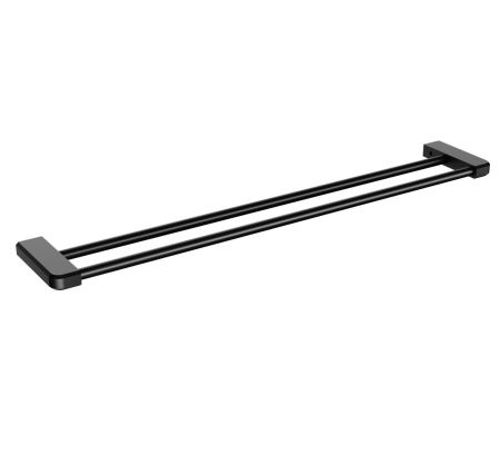 Полотенцедержатель двойной WONZON & WOGHAND, Черный матовый (WW-V3102-MB), артикул WW-V3102-MB