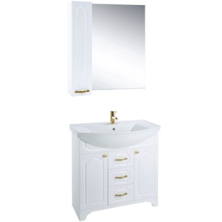 Тумба под раковину Bellezza Тиффани 85 4630514110016 Белая, артикул 4630514110016