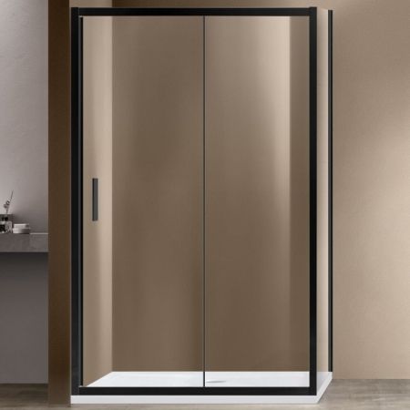 Душевые уголки Vincea Душевой уголок Garda VSR-1G9012CLB, 1200*900, черный, стекло прозрачное, , шт, артикул VSR-1G9012CLB