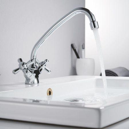 Смеситель для кухни Cron CN4725, хром