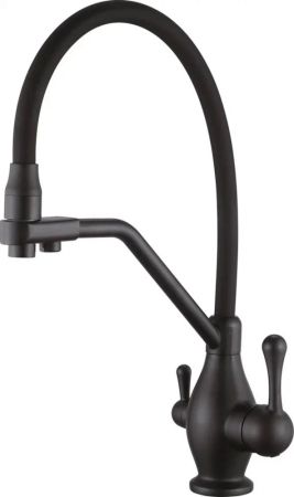 Смеситель для кухни Rose R858H, черный, артикул R858H