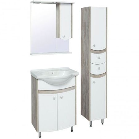 Шкаф пенал Runo Аликанте 30 4620750021870 Скандинавский Дуб Белый, артикул 4620750021870