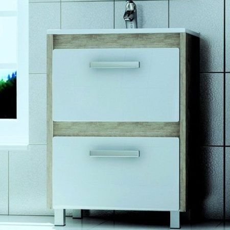 Тумба под раковину Vigo Kolombo 60 Белый Кантри, артикул К-2-600(VGA)-кантри