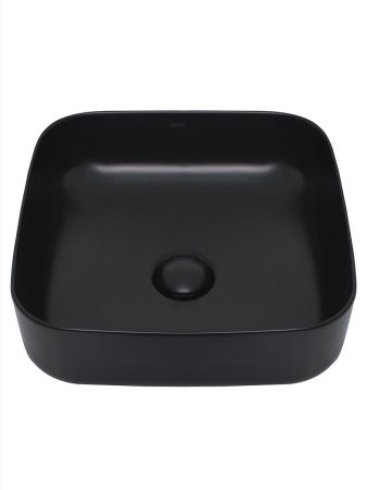 AQM5011 Раковина накладная квадратная, цвет черный матовый. 390x390x130, артикул AQM5011MB