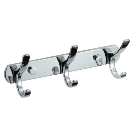 Планка с крючками Savol S-004253, хром, артикул S-004253