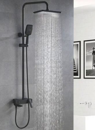 Душевая система Rose R2736H, черный