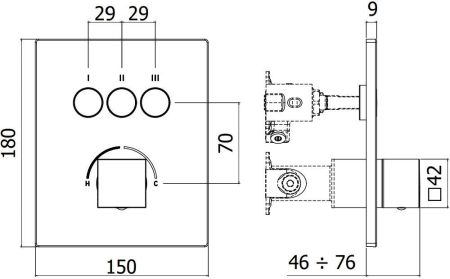 Смеситель для душа Paffoni Compact Box CPM519CR, артикул CPM519CR