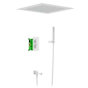 Душевая система встроенная с термостатом Timo Petruma белый матовый (SX-5019/16SM)