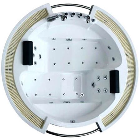 Акриловая ванна Gemy G9060 K 210х210 с гидромассажем, артикул G9060K