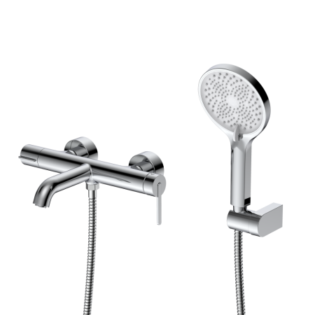 Смеситель для ванны с душем DQ Köln короткий излив хром (DA1753201), артикул DA1753201