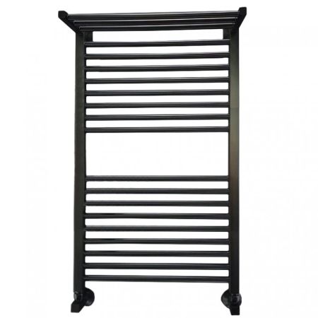 Водяной полотенцесушитель Ника Modern ЛМ 3 100x50 с полкой Черный 20 перекладин, артикул ЛМ-3 100х50 черный