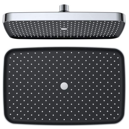 Верхний душ Savol SK-DP01, хром/черный, артикул SK-DP01