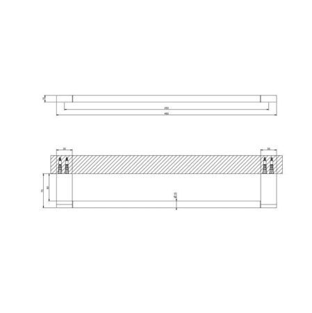 GESSI Origini Полотенцедержатель, 45 см, цвет хром, артикул 66502#031