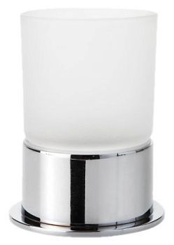 Стакан для зубных щеток OMEGA отдельностоящий 80*100*80 ,хром