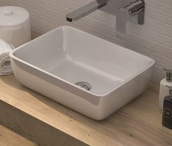 IBX, керамическая накладная раковина Horus, цвет черный матовый