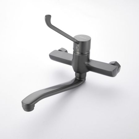 Смеситель для кухни с хирургической ручкой BELZ B79019-3, оружейная сталь