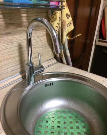 Смеситель для кухни, OMOIKIRI, Shinagawa, тип открывания воды-однорычажный, тип регулирования воды-керамический картридж, монтаж-на раковину/столешницу, отверстия для монтажа-1, высота, мм-327, вынос излива, мм-182, тип излива-поворотный, тип подводки-гиб