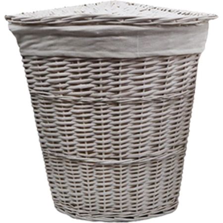 Корзина для белья WasserKRAFT Vils 31x31x45 WB-560-M с крышкой Белая, артикул WB-560-M