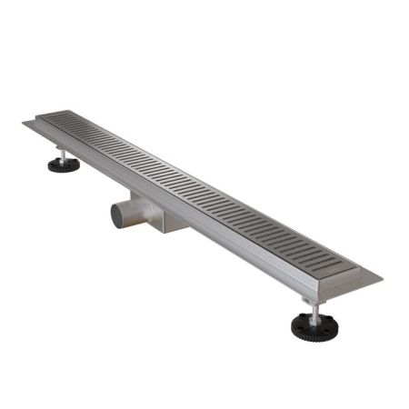 Лоток душевой, горизонтальный выпуск, комбинированный затвор, перфорированная решетка, 800мм, хром, IDDIS, (975A8SB10DZ), артикул 975A8SB10DZ