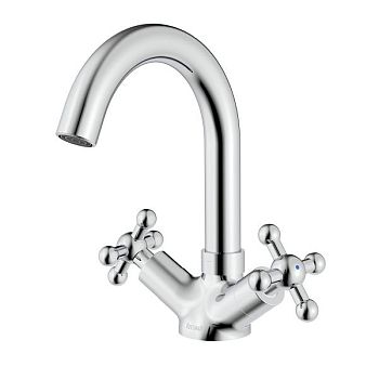 Смеситель Rossinka для раковины с поворотным изливом (G02-64)