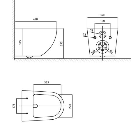 Унитаз подвесной WesnaArt NOVA 204-NOV03, белый, артикул 204-NOV03