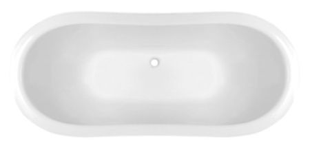 Ванна из искусственного камня Эстет Бостон 180x74 Белая