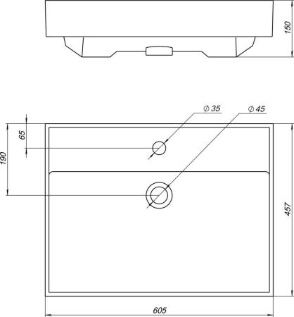 Раковина Aquanet Латина 60, артикул 00242905