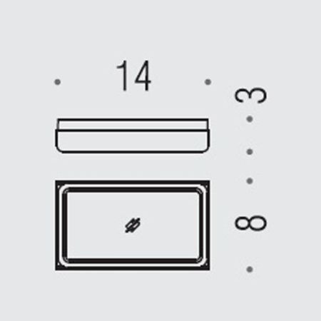 Colombo Forever Мыльница, цвет: хром/матовое стекло, артикул B2940.CR-VAN