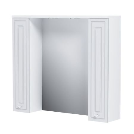 M41MPX0851WG Palace One, зеркало, частично зеркальный шкаф, 85 см, с подсветкой, белый, глянец, артикул M41MPX0851WG