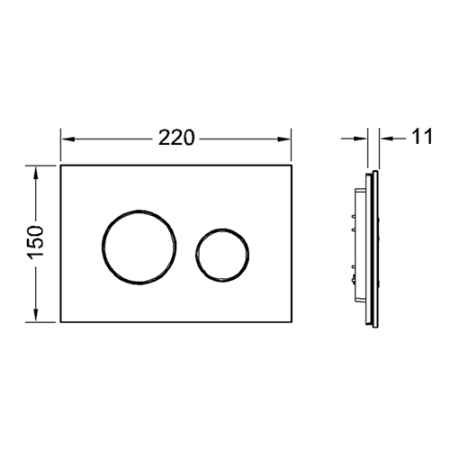 TECEloop стекло зеленое, клав. хром мат., артикул 9240652