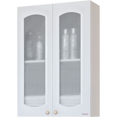 Подвесной шкаф Бриклаер Анна 65 с витражами Белый, артикул 4627125412561