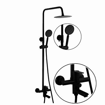 Душевая система FASHUN A52401-7A, черный