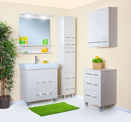 Шкаф пенал Бриклаер Чили 34 Венге