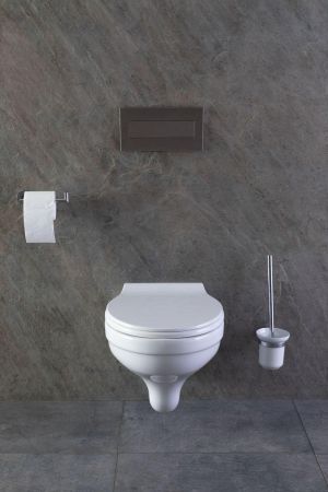 Ершик для унитаза Allen Brau Priority 6.31008-BN белый/никель браш, артикул 6.31008-BN