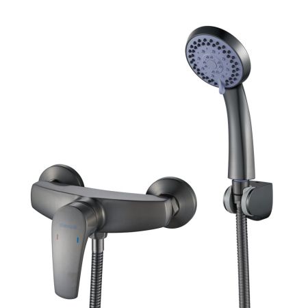 Смеситель для душа Shevanik S5016T, оружейная сталь