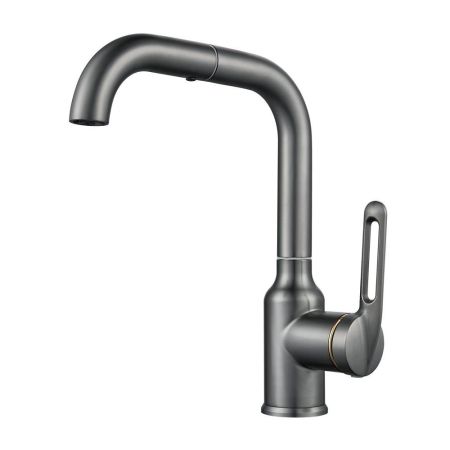 Смеситель для раковины Raffine F201T, оружейная сталь, артикул F201T