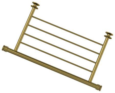 Полка, Сунержа, прямая 4П, ширина, мм-370, назначение-для водяных и электрических, материал-нержавеющая сталь, цвет-состаренная бронза, артикул 05-2012-4370